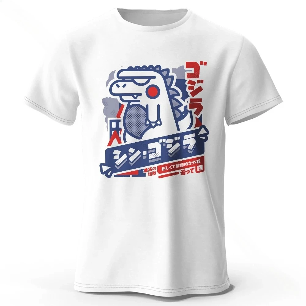 

2025 Harajuku Kawaii Animal Printed Tshirt Lightweight Round Neck Short Sleeve Tee Casual Wear Men Clothing Graphic Shirt Summer