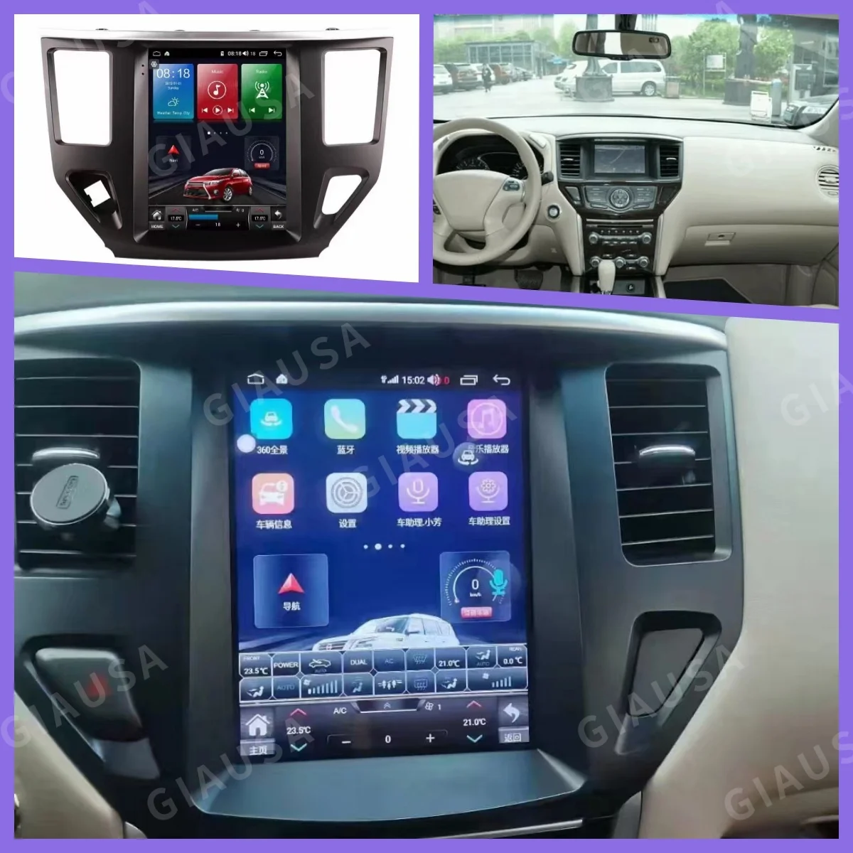 

10.5inch Car Radio For Nissan Pathfinder 2012-2021 Carplay Android 13 Touch Screen Multimedia Player GPS Navigation Stereo DSP