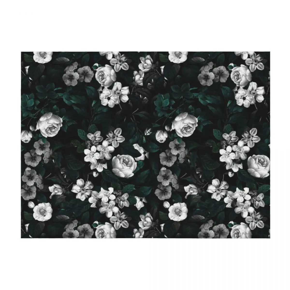 

Botanical Night Throw Blanket bed plaid Luxury for babies Nap Blankets