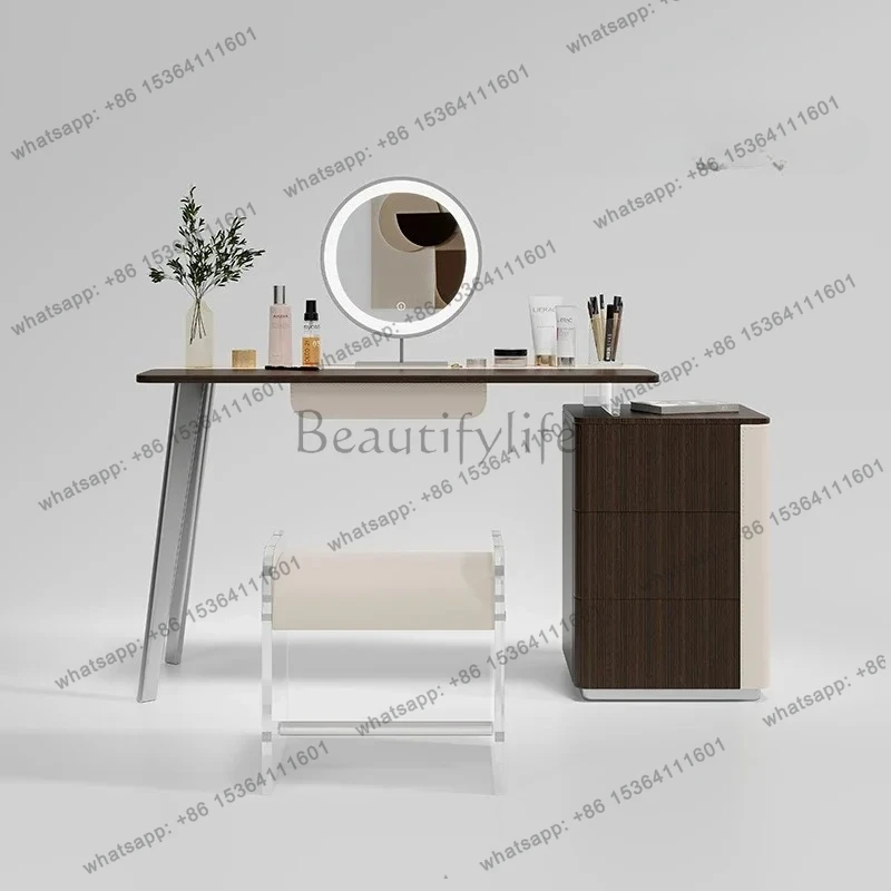 

Solid wood dresser chest integrated Italian simple design high-end makeup table