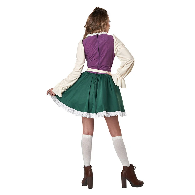 Damen Karneval Oktoberfest Kostüm Bayerisches Traditionelles Fräulein Kellnerin Cosplay Halloween Bühnen-Partykleid – Detail 4
