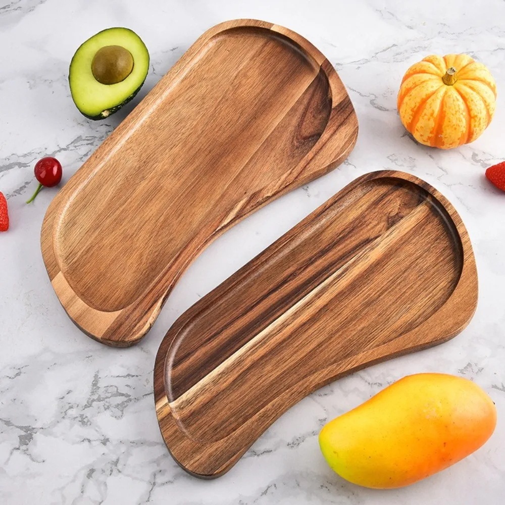 

Food Container Japanese Style Wooden Tray Wood Portable Rectangular Platter Insulated Thickened Tea Tray Restaurant