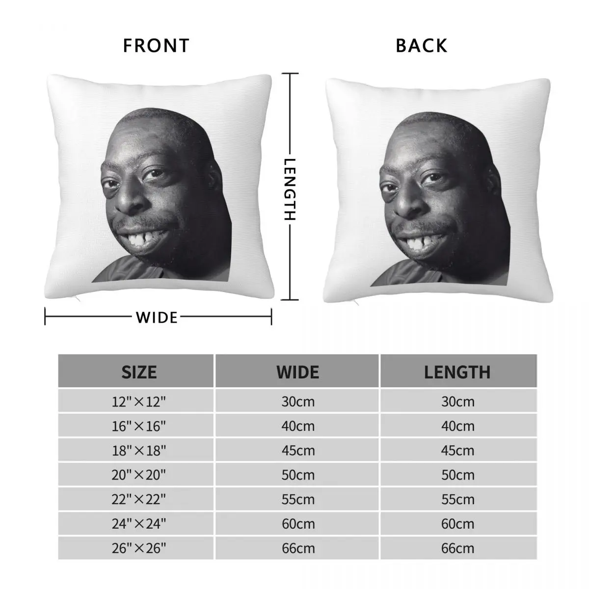 Lester Green Person Cutout Square Pillowcase Polyester Linen Velvet Creative Zip Decor Pillow Case Home Cushion Cover