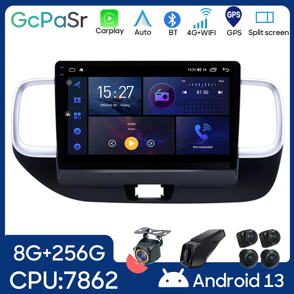 5G WIFI For Hyundai Venue 2019 - 2020 Car Radio Android Auto GPS Navigation Multimedia Video Player Stereo Carplay No 2din DVD