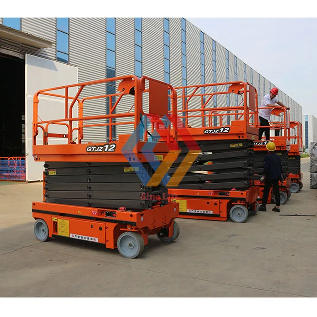 2025 6m 12m Electrical Lift Platform Battery Powered Lifting Platform Sissor Ladder Work Platform Movable Scaffold Scissors Lift