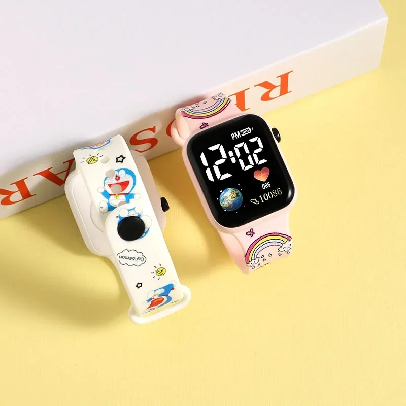 Montre numérique Pokemon Pikachu Dragon Ball Z pour enfants, montres de sport décontractées, montre en silicone LED, montre-bracelet pour documents, belle horloge, jouets cadeaux