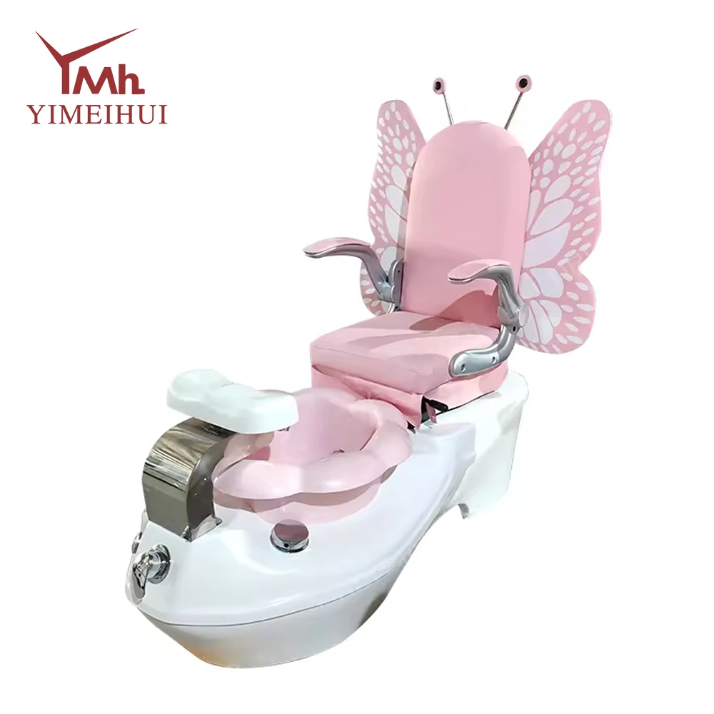 

Детское педикюрное кресло в форме бабочки с разноцветной подсветкой и магнитным насосом для слива воды