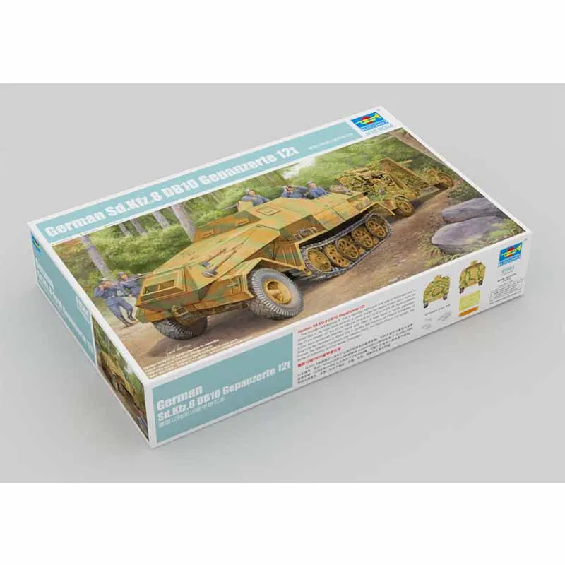 

Trumpeter 01584 1/35 German SdKfz 8 DB10 Gepanzerte 12t Halftrack Tractor Military Gift Plastic Assembly Model Toy Building Kit