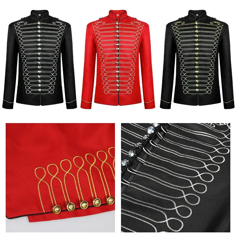 

Мужские куртки и топы с длинными рукавами в стиле барабанщика, ретро-готика, новинка, удобные, повседневные, модные, нишевые, универсальные, премиум-класса