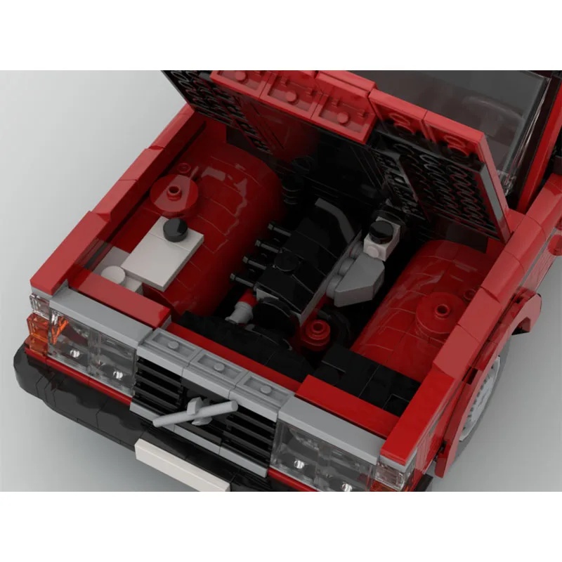 

MOC-142178 красный новый шестиседельный универсал BigSpace в сборе, сращивание, модель строительного блока, 1721 части, строительные блоки, детская игрушка на день рождения, подарок
