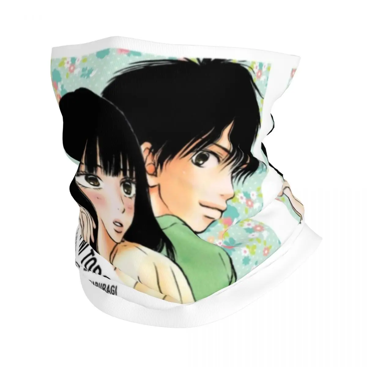 Kimi Ni Todoke Winter Headband Neck Warmer Women Men Hiking Running Tube Scarf Cartoon Girl Manga Face Bandana Gaiter