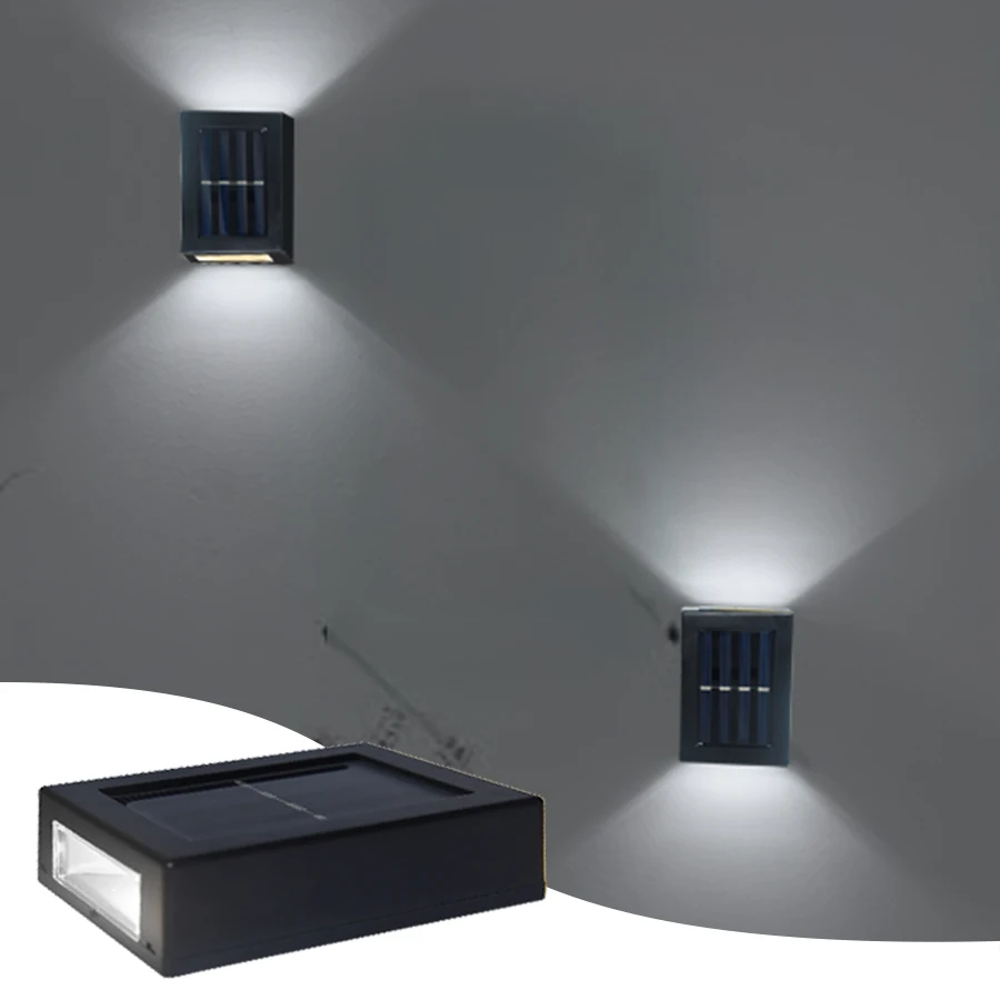 Solar Light Outdoor Up en Down Wall Washer Light Waterdichte Solar Lamp voor Tuin Straat Landschap Balkon Yard Veranda Decor
