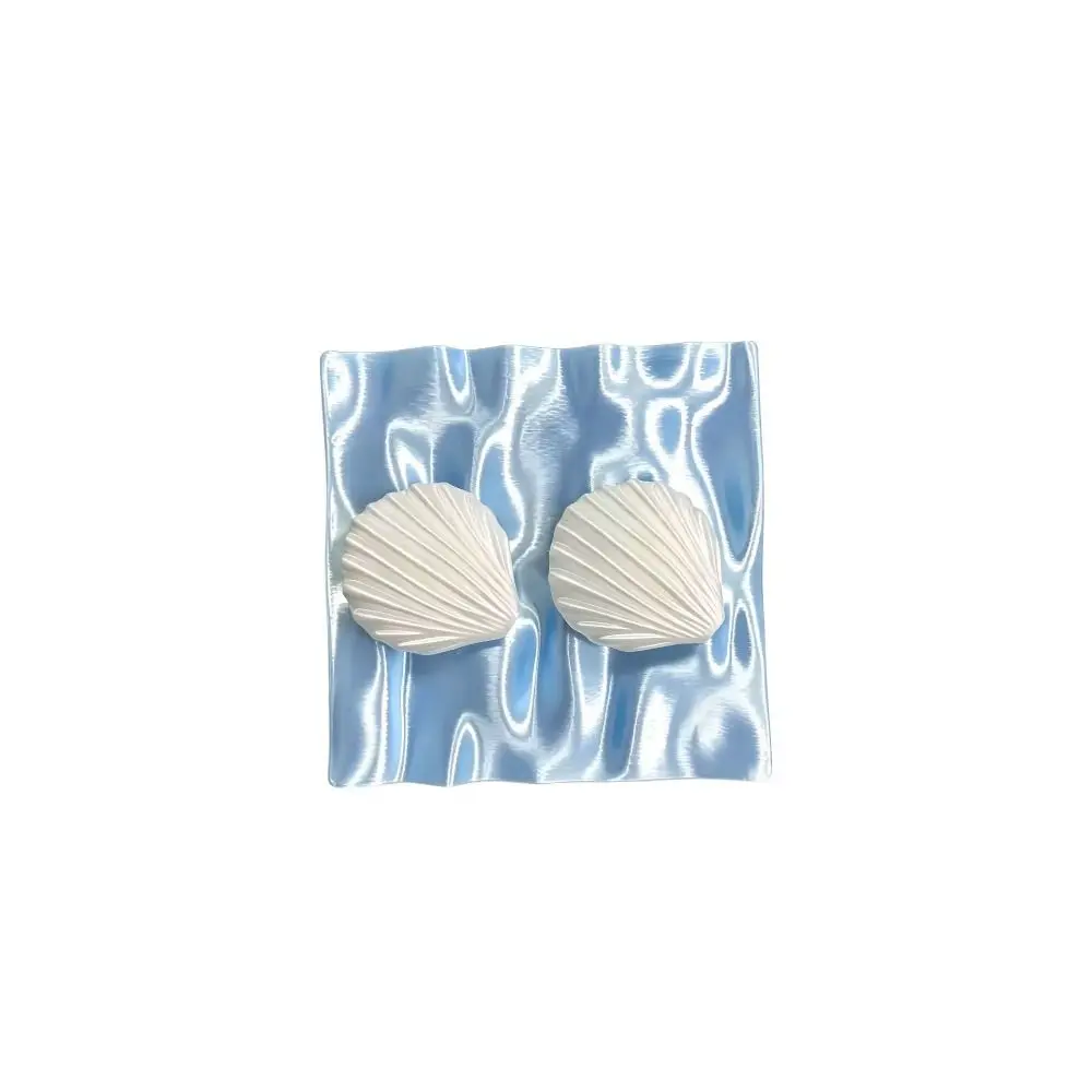 3D Printed Light Switch Protector Blue Water Ripple High Appearance Level Light Switch Cover Three-Dimensional Shape