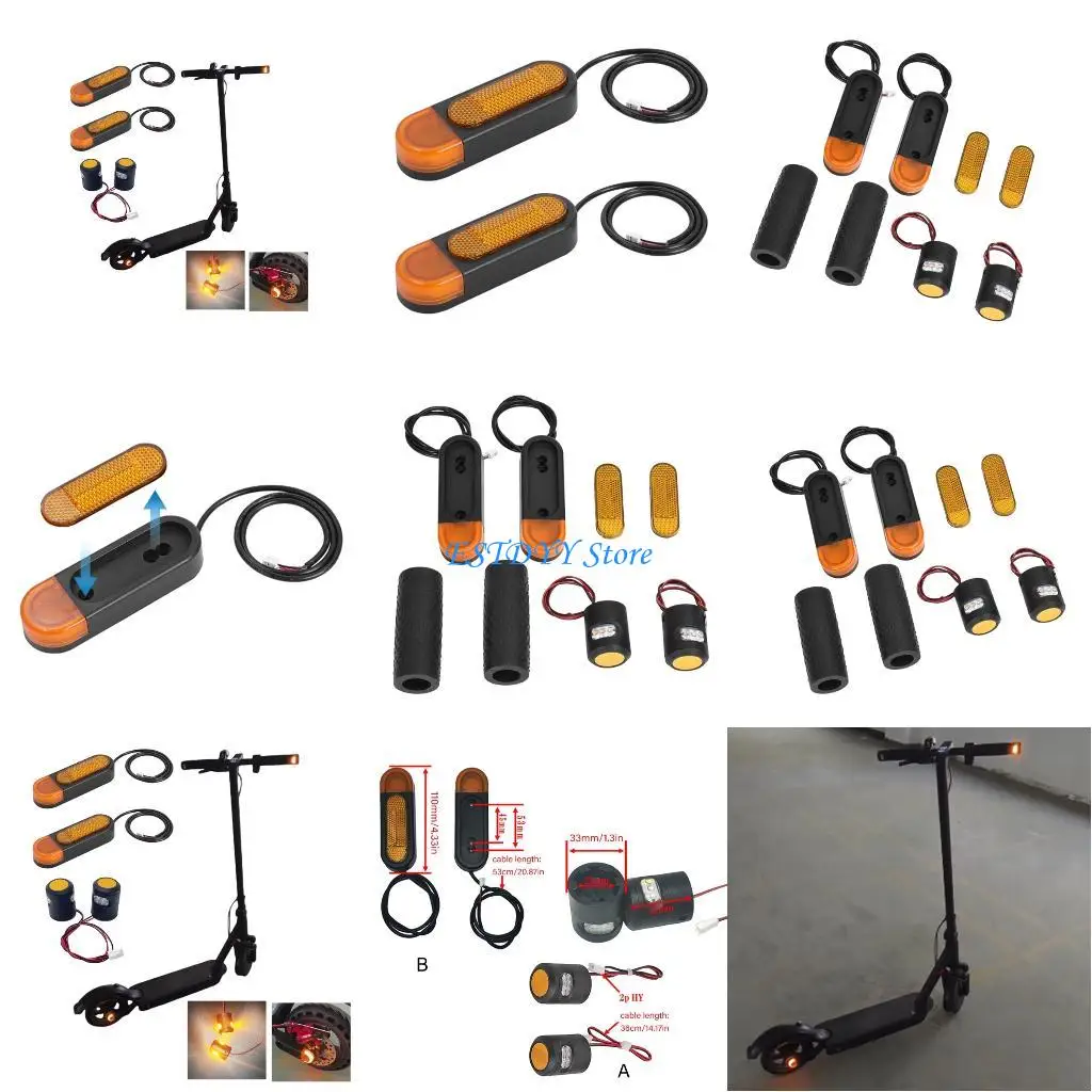 

G6DE Handlebars LED Turn Light Safety Light For Night Riding And Quick Mounting