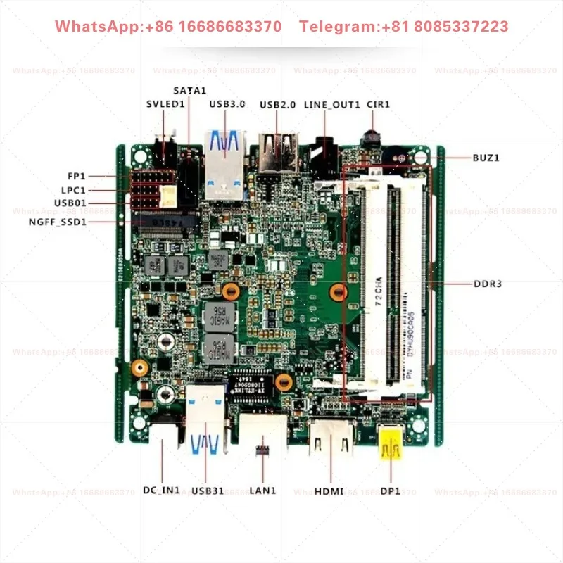 x86 Embedded Industrial Control Host Industrial Robot Computer Mainboard I5-4200U I7-4500U Chip Board