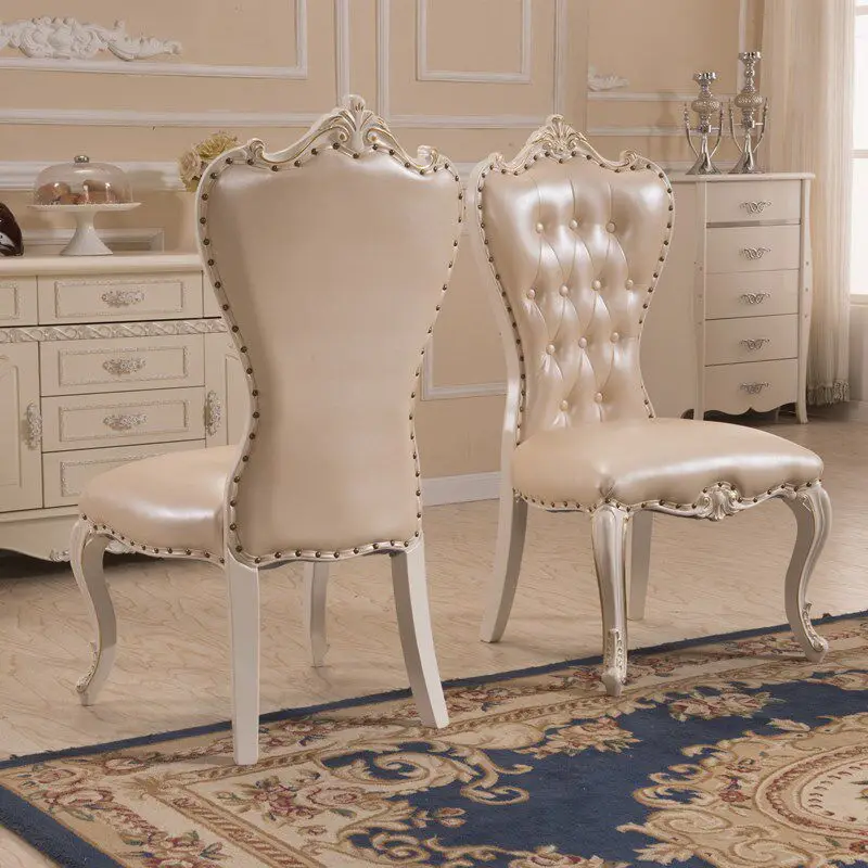 Wooden Restaurant Dining Chairs Modern Nordic Luxury Designer Dining Chairs Kitchen Living Room Muebles Lounge Suite Furniture