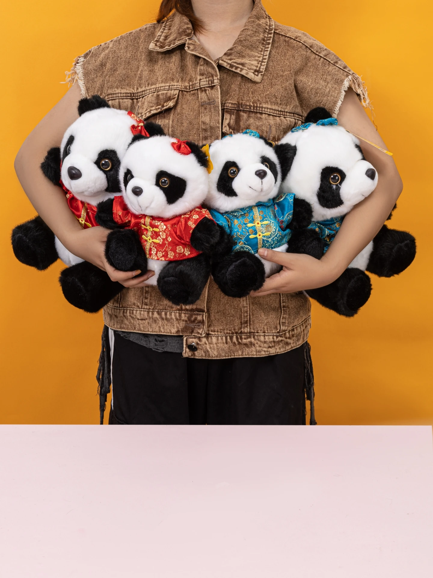 

Мягкая игрушка-кукла Life Panda Store в китайском костюме, длинная, реалистичная, с наполнителем из ПП-хлопка, подарок для всех возрастов