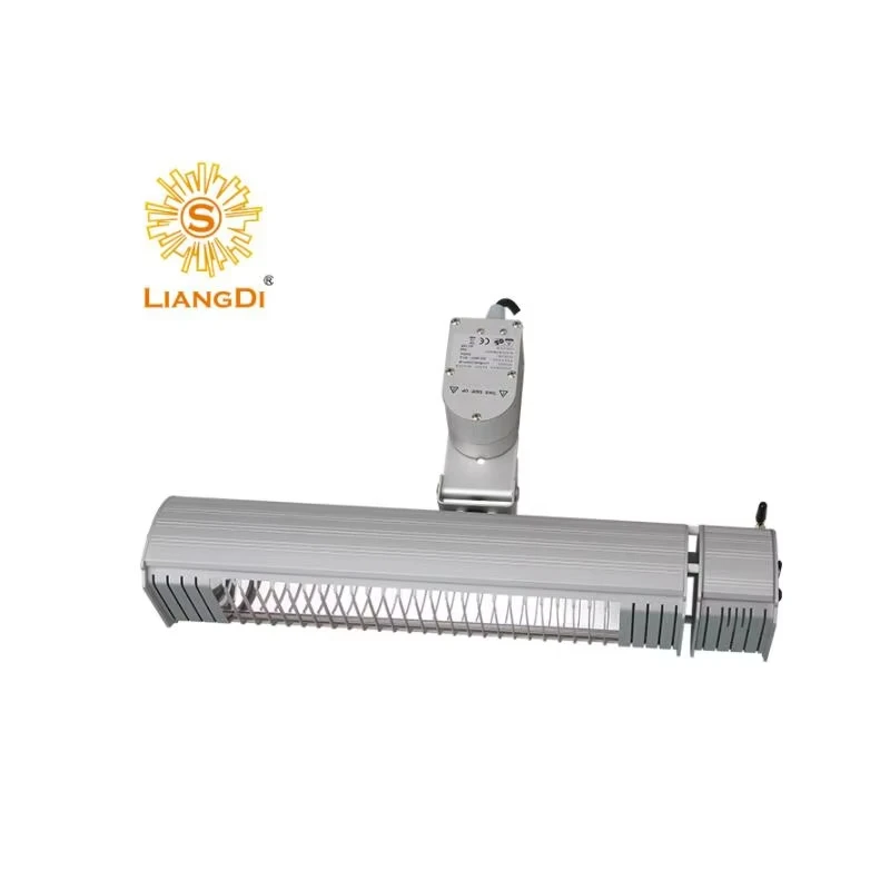 LiangDi Low Glare Infrared Heating Lamp Patio Oscillating Heater 1500W 2000W Aluminum LDHR062-KB-M Halogen