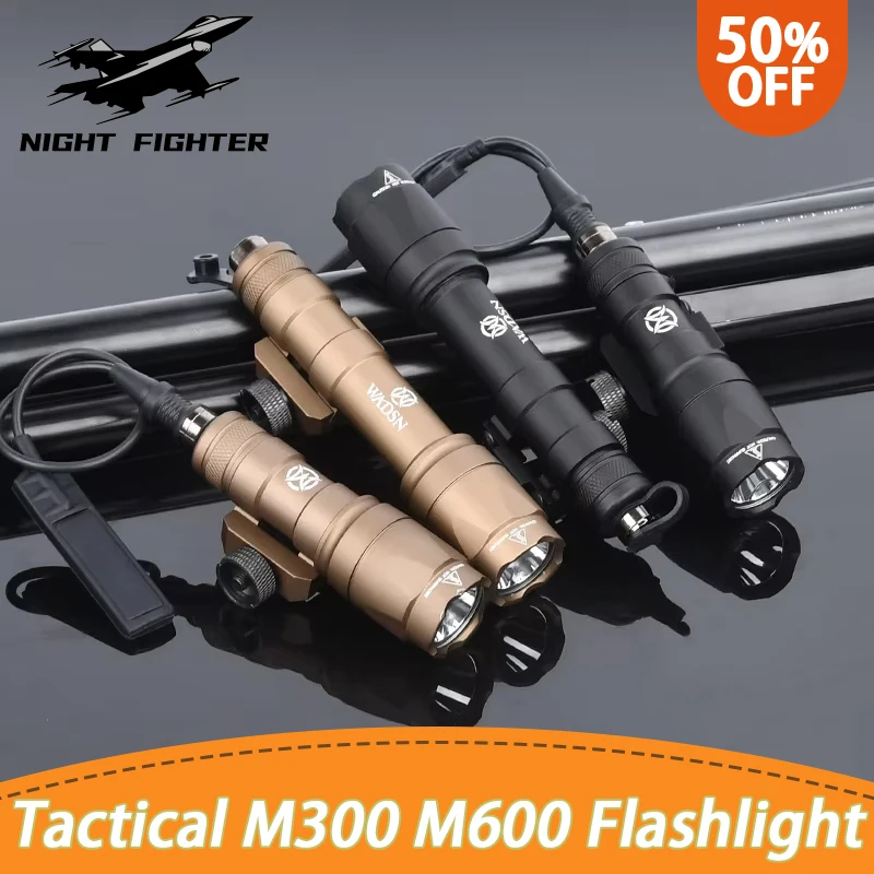 

Wadsn Airsoft M300 M300A M600 M600C SF Tactics Flashlight Fit 20MM Rail Surefir Weapon Hunting Scout LED Gun Mini Light