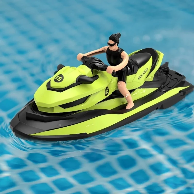 Generic 2.4g High Speed Remote Control Jet Ski Waterproof Electric Long Endurance Rc Boat For Water Pool Outdoor