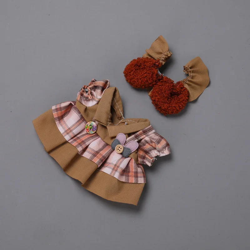 Speelgoedaccessoires 20 cm kleding voor poppen Pop Lolita-jurk Mooie pluche poppenkleertjes