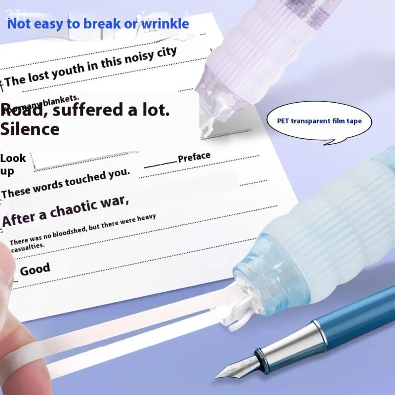 Single Set Two-Sided Tape Model Reusable Tough Plastic Scholar Essential for Fastening High Dot Pen