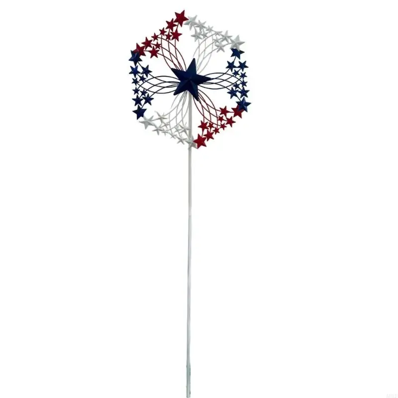 

Outdoor Metal Garden Wind Spinner Sculpture Metal Windmill Stake Art Decoration A0KF