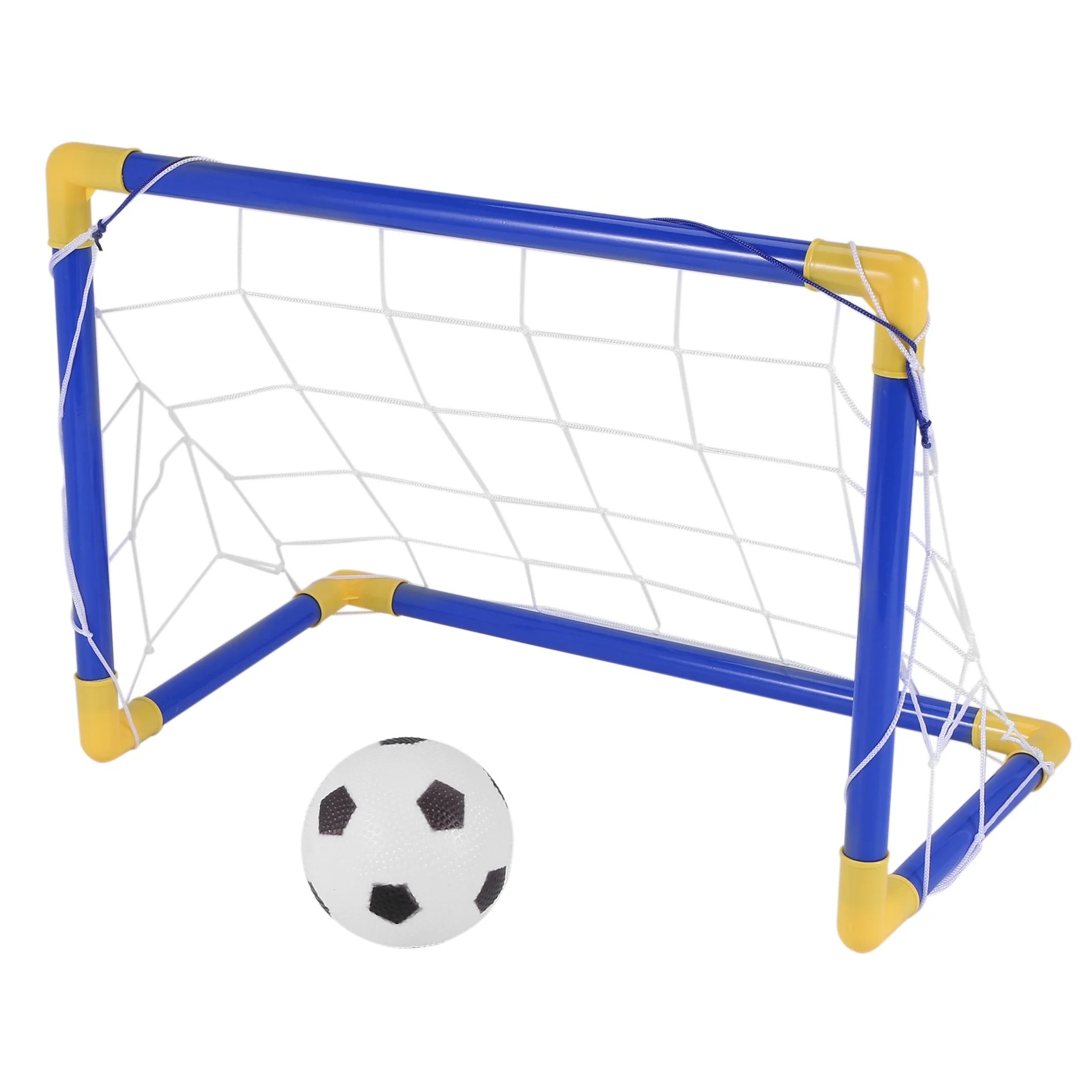 Mini dobrável indoor bola de futebol objetivo post net conjunto + bomba crianças esporte ao ar livre jogo em casa brinquedo criança presente aniversário plástico quente