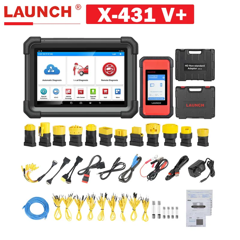 Launch X431 V+ SmartLink HD Heavy Duty Truck Diagnostic Tool for 12V 24V Trucks Supports CANFD Replace Launch X431 V+ and HDIII