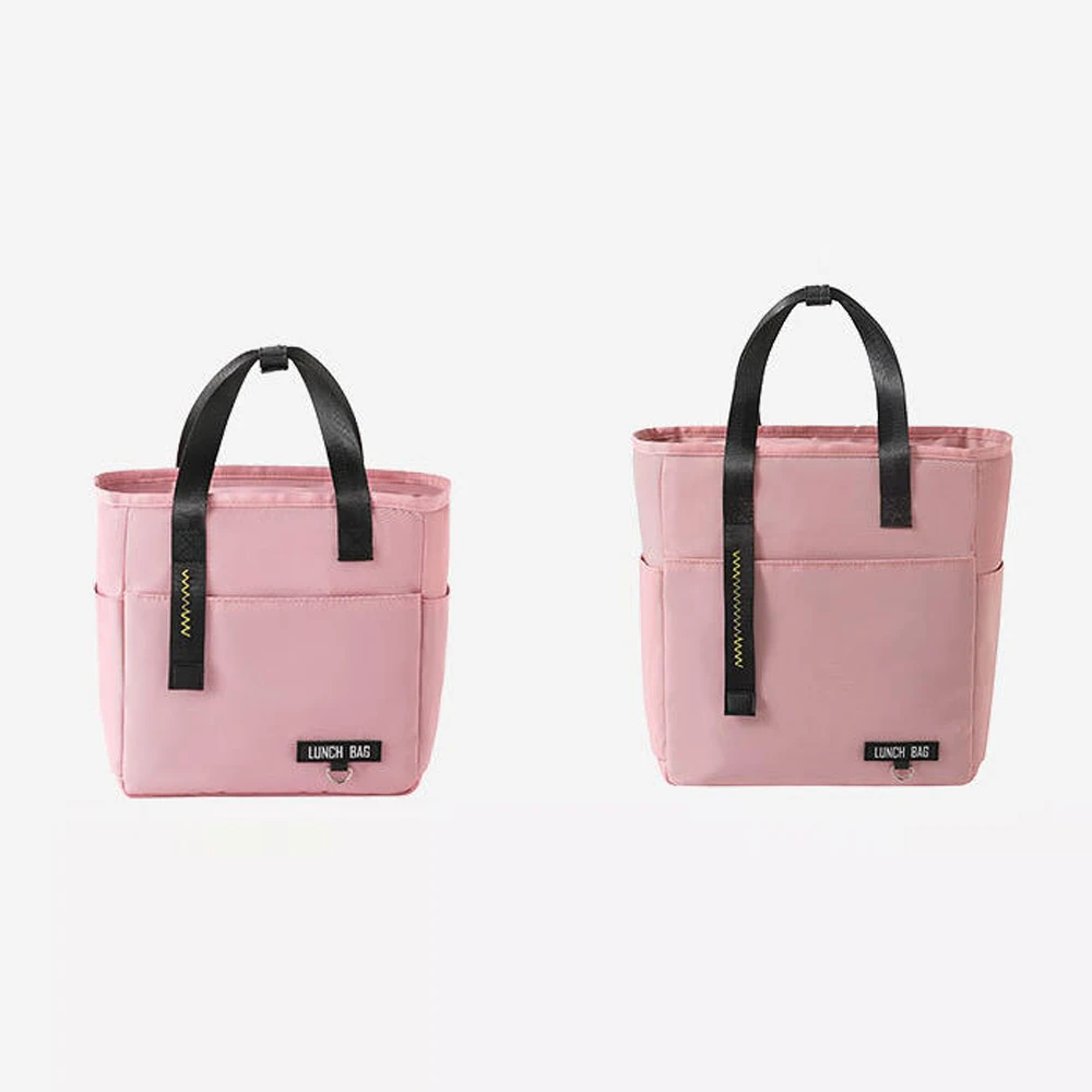 حقيبة غداء محمولة خفيفة الوزن ذات سعة كبيرة وحامل طعام معزول وحقيبة غداء بسحاب وحقيبة تبريد للاستخدام اليومي في الهواء الطلق