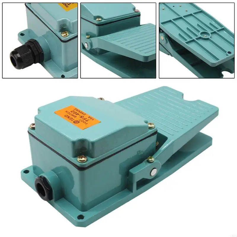 G88B AC250V 15A 1NO 1NC Metal Momentary Pedal Foot Controller Treadle for Woodworking Machine Control