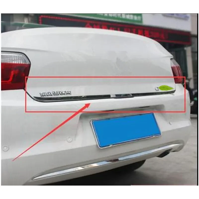 Auto parts stainless steel Trunk trunk luggage trim Car styling fit for 2014-2017 Citroen Elysee C-Elysee 1PCS