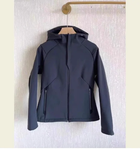 

Casual Hooded Jacket for Women 2024 Autumn Short Design Jackets Zipper Tops