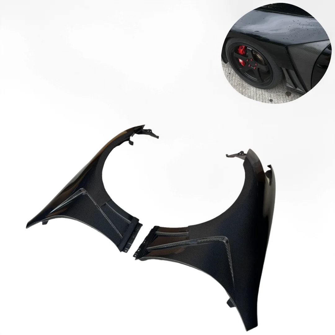 

Vented Front Fender Carbon Fiber for G37 2008-2013 2-Door (No Light Hole) Direct Fit High Strength