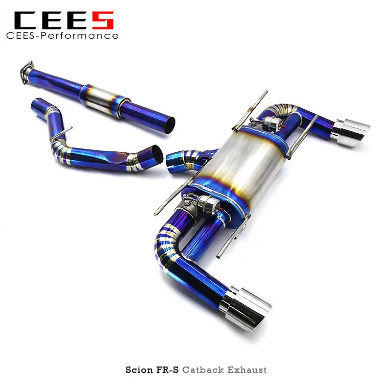 

CEES Catback Exhaust For Scion Fr-s/Frs 2013-2019 pipe diameter 63/70/76mm Titanium Exhaust Pipe Valve Muffler Exhaust System