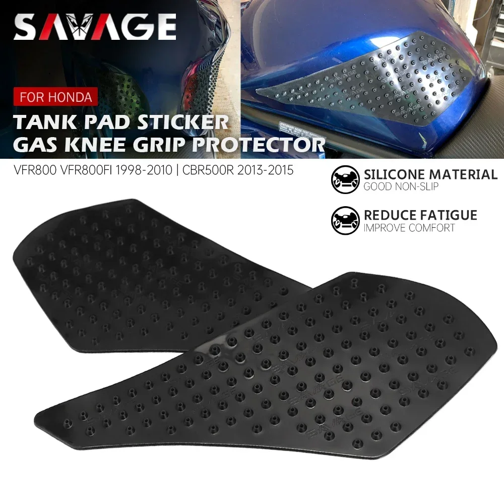 

Наклейка на бак мотоцикла для HONDA VFR800Fi VFR800 1998-2010 CBR500R 13-15, боковая газовая наколенница, протектор, тяговые накладки, наклейка