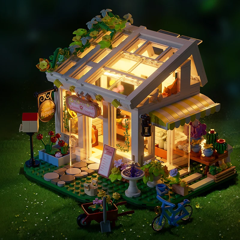 ToylinX 832 قطعة صغيرة لتقوم بها بنفسك زهرة عاشق البيت عدة اليدوية بناء ألعاب ديكور غرفة نوم المنزل هدايا عيد الحب #5