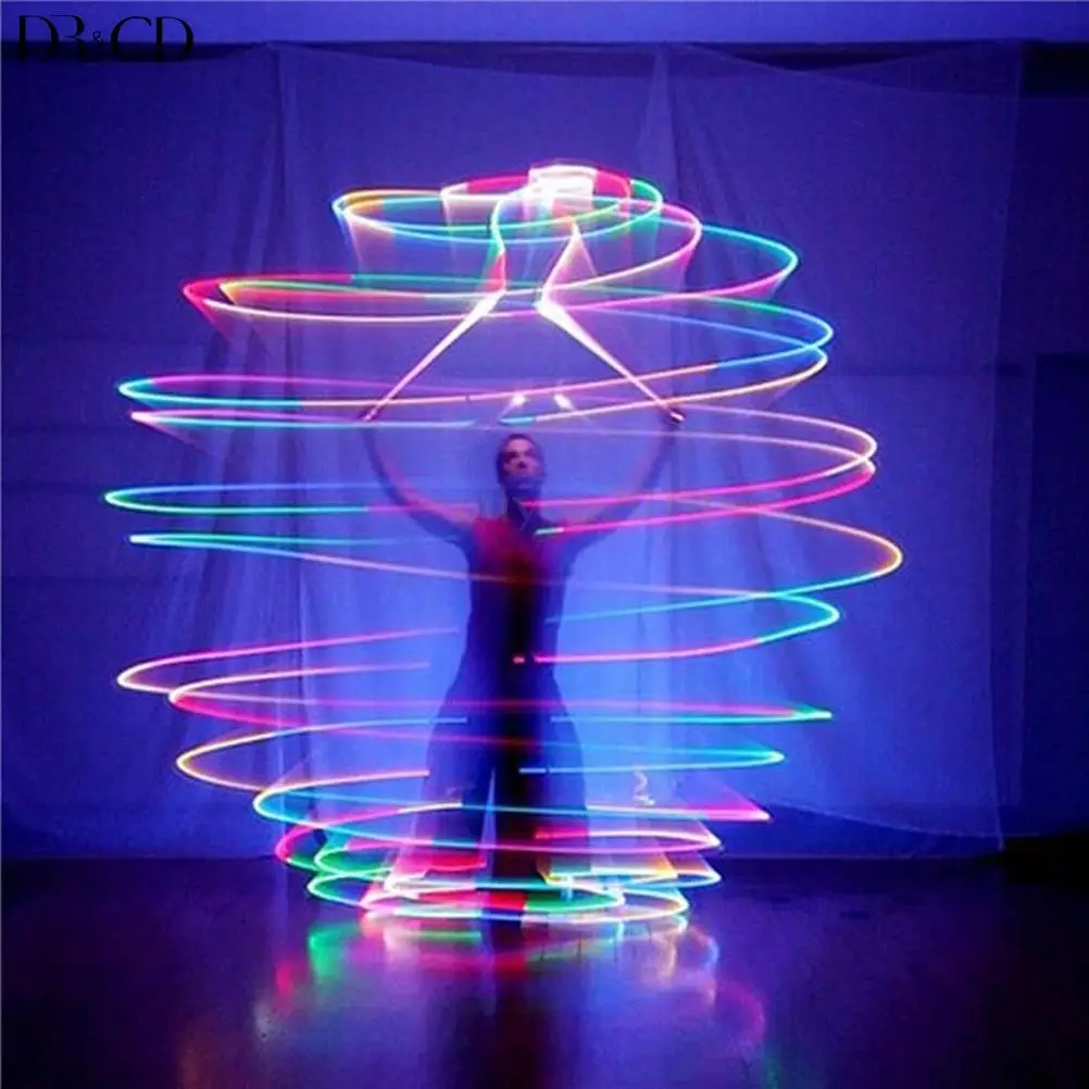 1pc Belly Dance Balls RGB Glow LED POI Thrown Balls For Belly Dance Hand Props Stage Performance Accessories