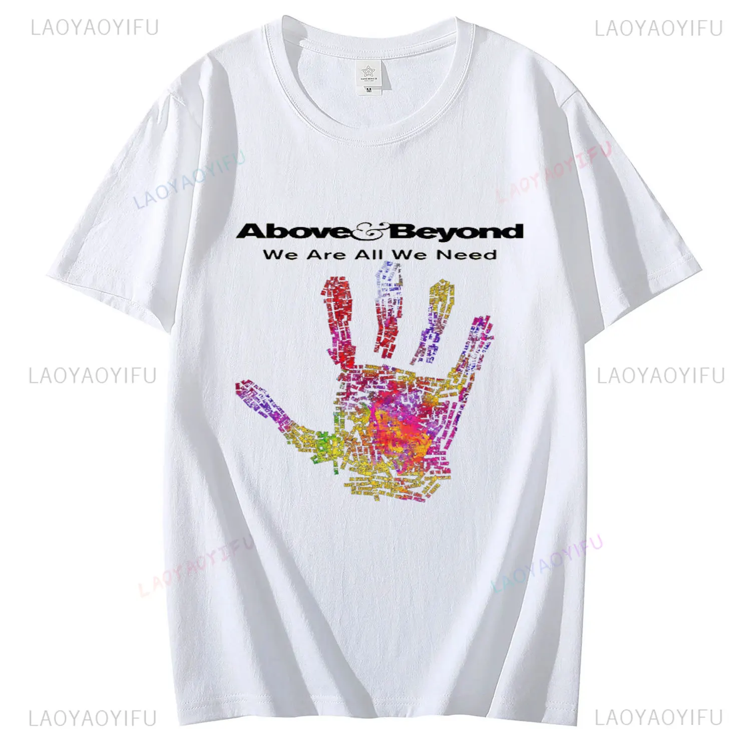 ANJUNABEATS Above & Beyond DJ Trance Music Printed 100% Cotton T Shirts Short Sleeve We Are We Need Tees Street Wear T Shirt Top