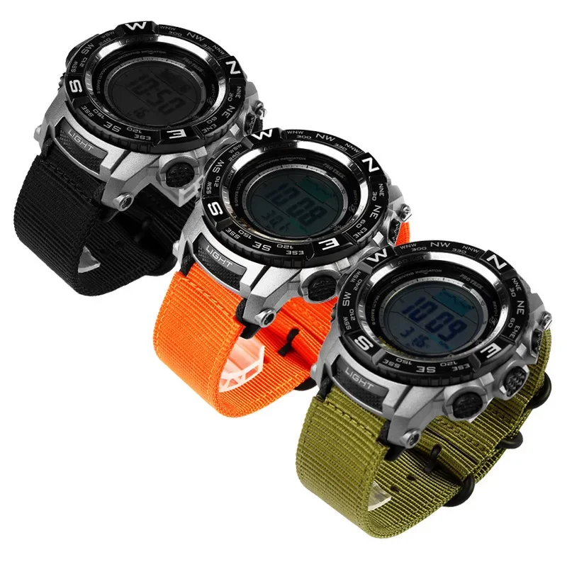 Geschikt voor Casio PROTREK-serie prw-2500t / 3500 / 5000 / 5100 / 2000 NATO nylon horlogeband 18 mm