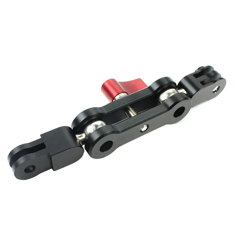 

A34R Magic Arm Разъем для активности Алюминиевый сплав Двойная головка Поворотная экшн-камера Gopro Вращение на 360°