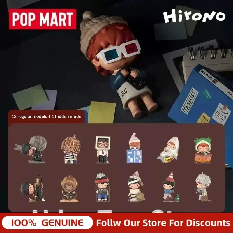 

New Original Pop Mart Hirono Tamed Wildgrass Series Blind Box Cute Desktop Decor Collectible Figure Toy Gift For Fans Collectors