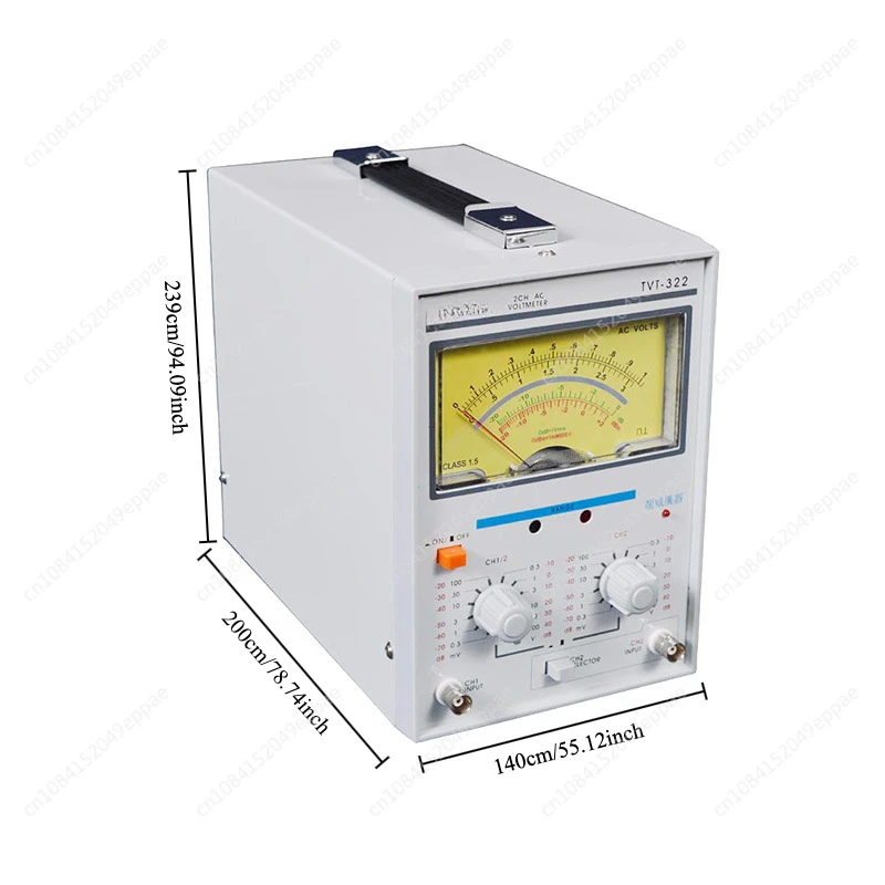 TVT-322 Dual Channel Milivoltmeter Double Needle Millivoltmeter New Design High Quality Pointer Voltage Measuring Instruments