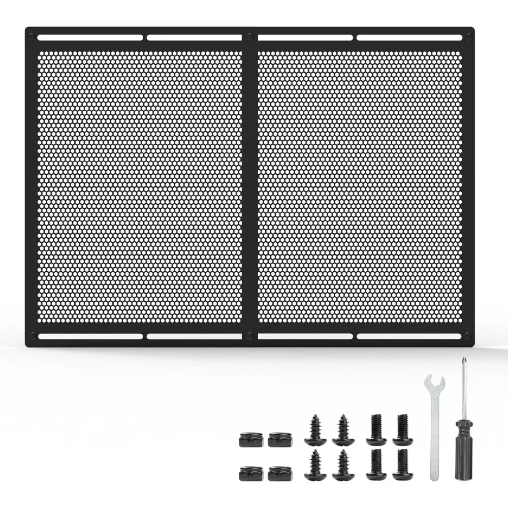 

RV Entry Screen Door Grille,Upgraded Adjustable 16-31 in Width, 21.26 in Height, Metal Entry Screen Door Protector,Camper Screen