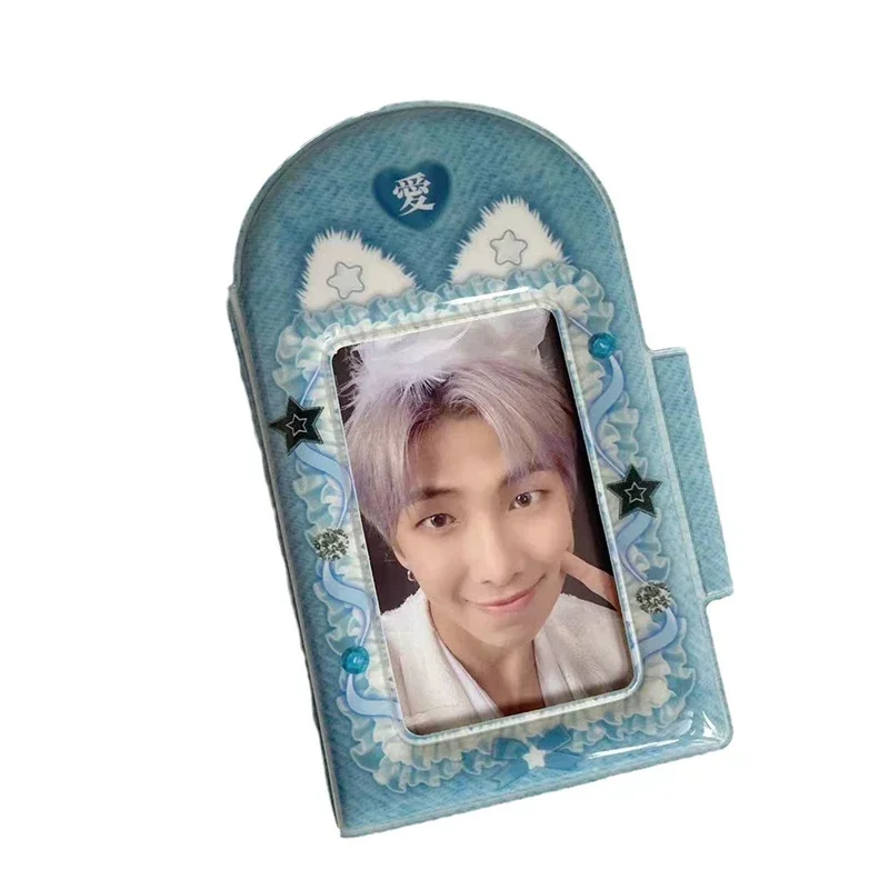لطيف 3 بوصة حقيبة بطاقة واحدة ستار مطاردة بطاقة كتاب الحب الفول بطاقة صغيرة إدراج نمط ألبوم الصور كتاب التخزين #5