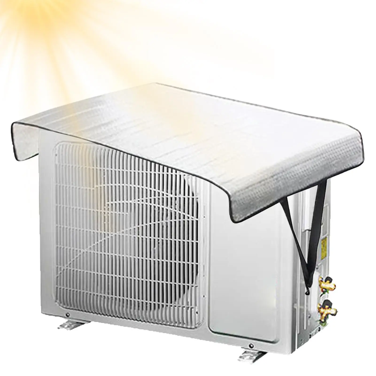 Outdoor Unit Air Conditioner Cover Anti-Snow Waterproof Dust Cover Sunscreen Cleaning Tools Flame Retardant Sunshade