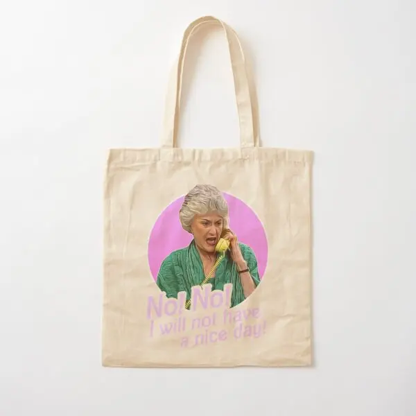 Dorothy Zbornak No I Will Not Have A Nic  Canvas Bag Shoulder Bag Printed Shopper Foldable Women Handbag Casual Ladies Unisex