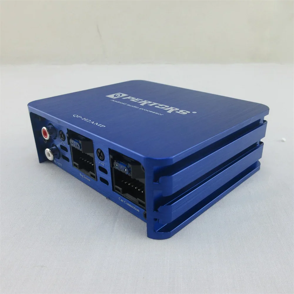 زوج من معالج تحسين جودة الصوت والفيديو QP-H2AMP لمضخم الطاقة وصوت السيارة لآلة Android