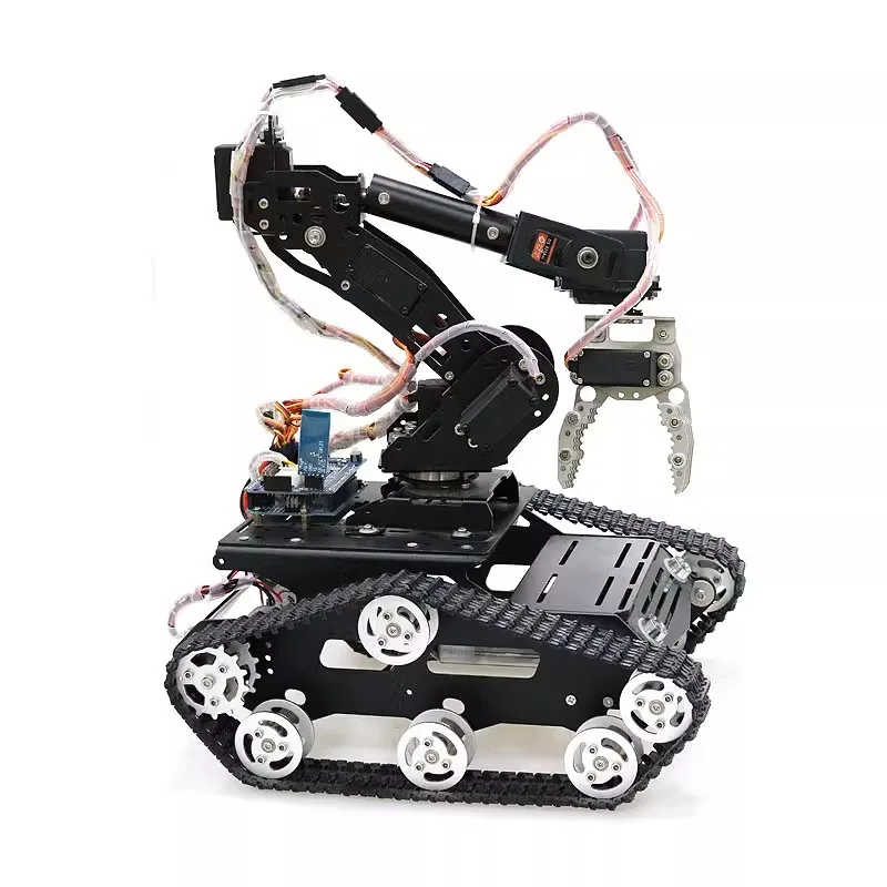 

Vehicle mounted robot mobile platform intelligent tank chassis robotic arm