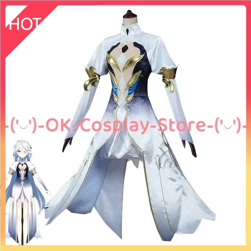 

[Custom Made] Focalors Cosplay Costume Game Genshin Impact Furina Cosplay Dress Women Cute Party Suit Halloween Uniforms